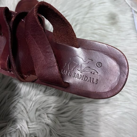 Camel Leather Sandals - Picture 9 of 10